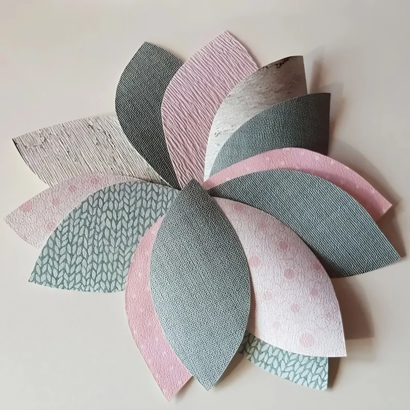 Groene bladermix met oud roze en oudgroen